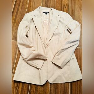 Womens New Chadwicks Blazer Ivory Color Size 12T